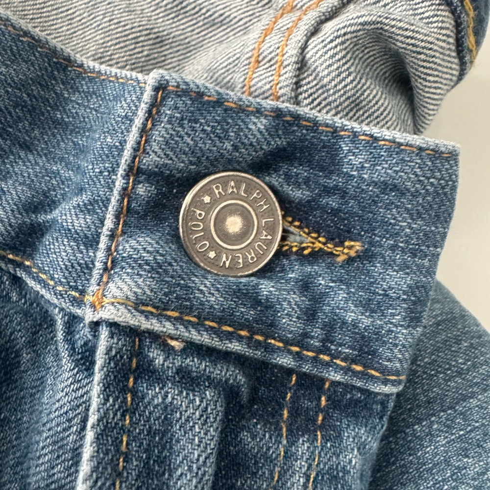 Vintage Polo Ralph Lauren Medium Wash Hamptons Relax Straight Denim Jeans 44Bx34 - Picture 7 of 16